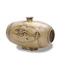 A Buncheong stoneware bottle, Joseon dynasty (1392-1897), 16th century
