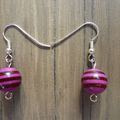 boucles d'oreilles en perles