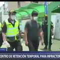 SIMULATION d'arrestation massive pour non respect du confinement au Pérou 