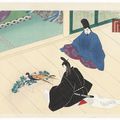 Masao Ebina 海老名昌雄 . (1913 - 1980) . The Tale of Genji . Miyuki (The Imperial Visit), Chapter 29 . 1953