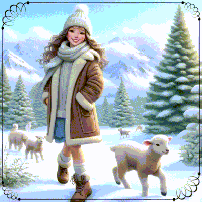 GIF : PROMENADE EN HIVER