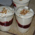 VERRINE DE TIRAMISU SUR COULIS DE FRAMBOISE