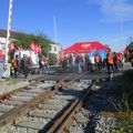  Les cheminots en colére bloquent la gare d'Auch