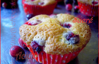 Cranberry muffins ( fraîche )