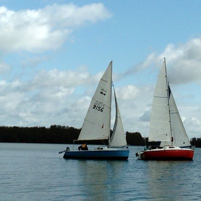 Lysela sur la Garonne lors de la régate de ligue Occitanie d'octobre
