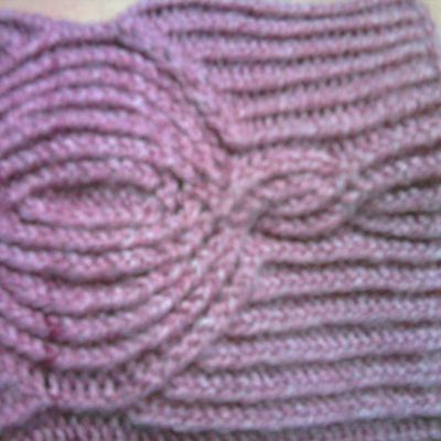 chaussettes à torsades"Volute" cable sox