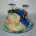 Gâteau d'anniversaire Jungle