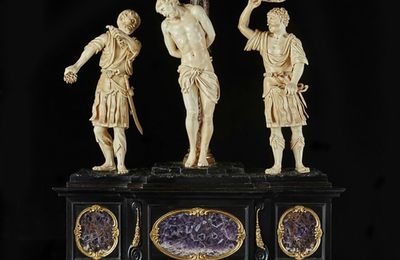 Groupe de la Flagellation en ivoire sculpté, Allemagne du sud, entourage de Léonard Kern, vers 1610-40