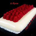 La Reprise (entremets framboise/chocolat blanc/pistache)