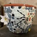 Mosaïque pot chat