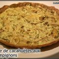 Tarte de cacahuètes aux champignons