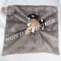 Doudou Peluche Plat Eléphant Les Zazous Gris Beige Attache Tétine Moulin Roty