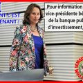 SEGOLENE UNE BENEVOLE ORDINAIRE VICE PRESIDENTE DE LA BPI