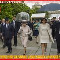 LA REINE D'ANGLETERRE LORS DE LA VISITE DU MARCHE AUX FLEURS