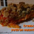 Crumble potiron noisettes