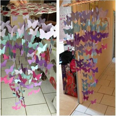 DIY 1 Mobile papillon