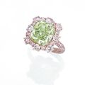 A rare coloured diamond ring