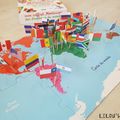 Coffret Montessori : drapeaux du monde 