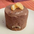 Mousse au chocolat sur lit de clémentines et speculoos