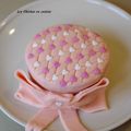 Gâteau damier à la rose et à l'amande