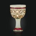 A gem-set jade cup, North India, 1740-1780
