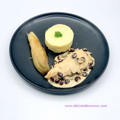 Aiguillettes de dinde au Prosecco et aux cranberries