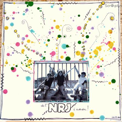 de l'NRJ à revendre : 1 page Inspiration pour le SCRAPBOOKING DAY !!