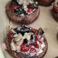 CHAMPIGNONS Farcis aux Tomates Séchées et aux Olives