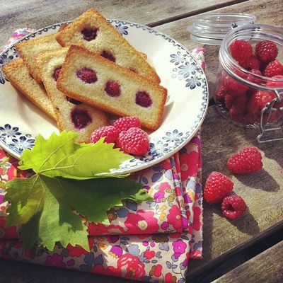 Financiers à la framboise