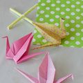 Petits mobiles origami et sachets cadeaux! par Angèle