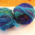 1) 2 Pelotes de LANG YARNS MILLE COLORI