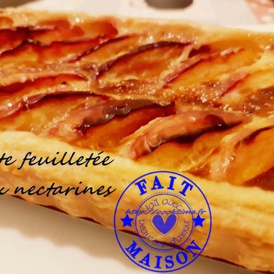Tarte feuilletée aux nectarines ( Thermomix )