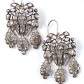 A pair of diamond earrings, Southern Europe, 2nd half of 18th century