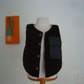 le gilet en taille 4 ans version upcycling