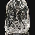 A Fatimid rock crystal chess piece, Egypt, 11th century
