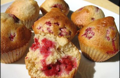 Muffins aux framboises (ou myrtilles)