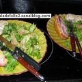Salade et son duo de tartines