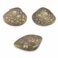 A rare miniature parcel-gilt silver shell-form box and cover, Tang dynasty (AD 618-907)