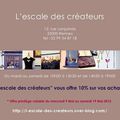 "L'escale des créateurs" vous offre 10% sur vos achats.