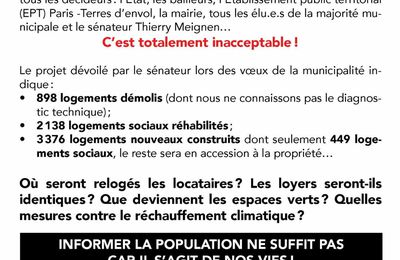 PCF :va-t-on en enfin connaître la vérité sur l'Anru de la cité des Tilleuls au Blanc-Mesnil