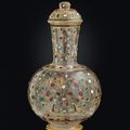 A gem set rock-crystal flask, North India or Deccan, 1740-1780