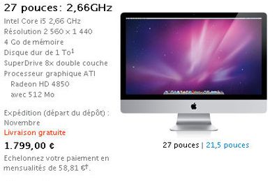 iMac france VS iMac usa...