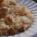 Risotto aux cèpes et cigales de mer