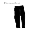 Mon pantalon noir