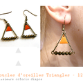 Les Boucles d'Oreilles Graphiques Triangles