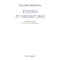 [Livre] Etudes et miniatures, Alexandre Issaïevitch Soljenitsyne