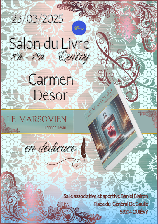 Salon du Livre de Quiévy le 23 mars 2025