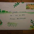 ART POSTAL : Enveloppe destinée à mamie Juliette pour sa "fête des mères"
