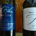 Francs-Côtes de Bordeaux : l' Eden de Lapeyronie 2010, et Castillon-Côtes de Bordeaux : Domaine de l'A 2012