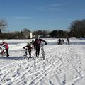 Vtt dans la neige 